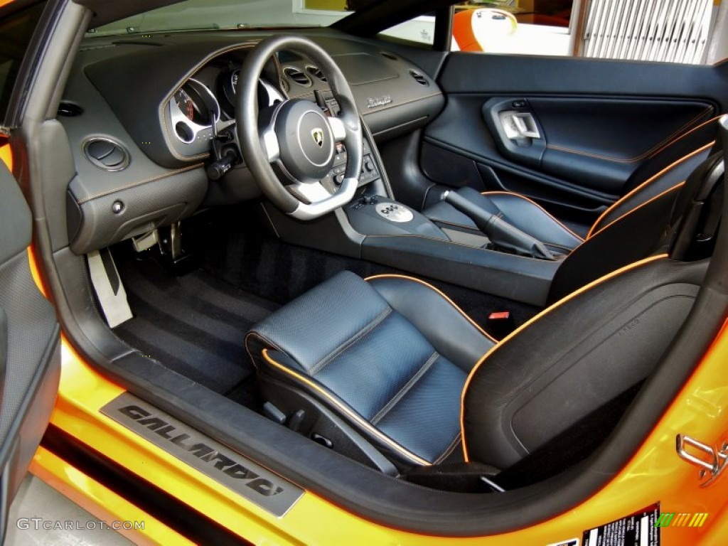 Nero Perseus Interior 2008 Lamborghini Gallardo Spyder E-Gear Photo #66791475
