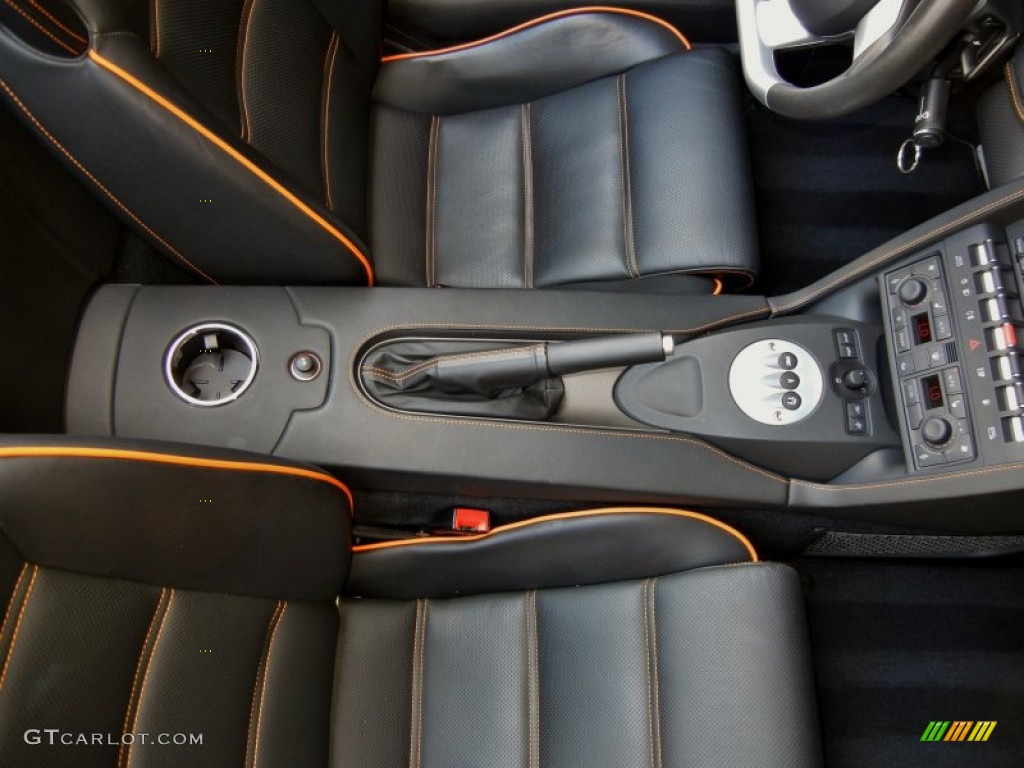Nero Perseus Interior 2008 Lamborghini Gallardo Spyder E-Gear Photo #66791652