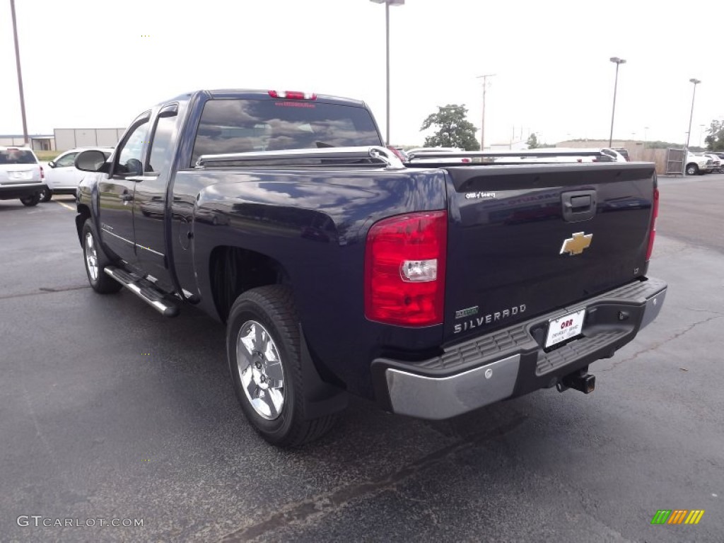 2010 Silverado 1500 LT Extended Cab - Imperial Blue Metallic / Light Cashmere/Ebony photo #7