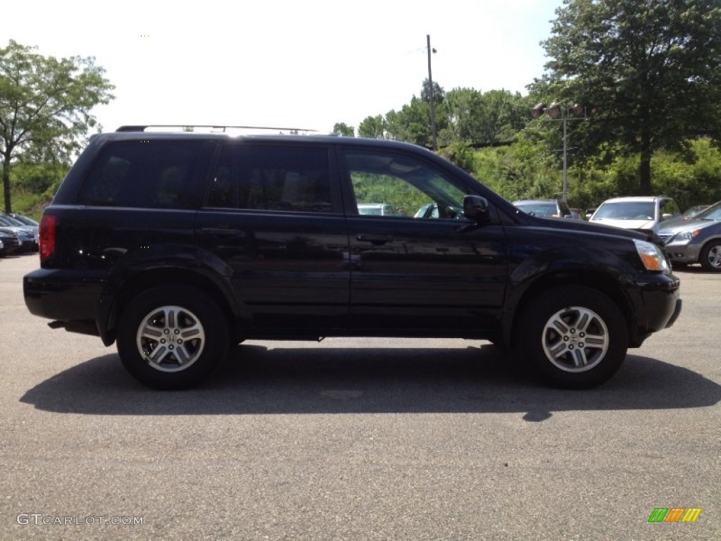 2003 Pilot EX-L 4WD - Nighthawk Black Pearl / Gray photo #8
