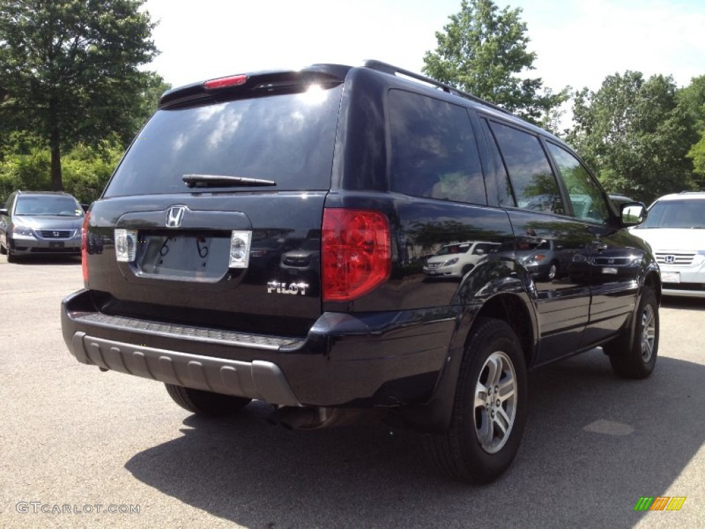 2003 Pilot EX-L 4WD - Nighthawk Black Pearl / Gray photo #9