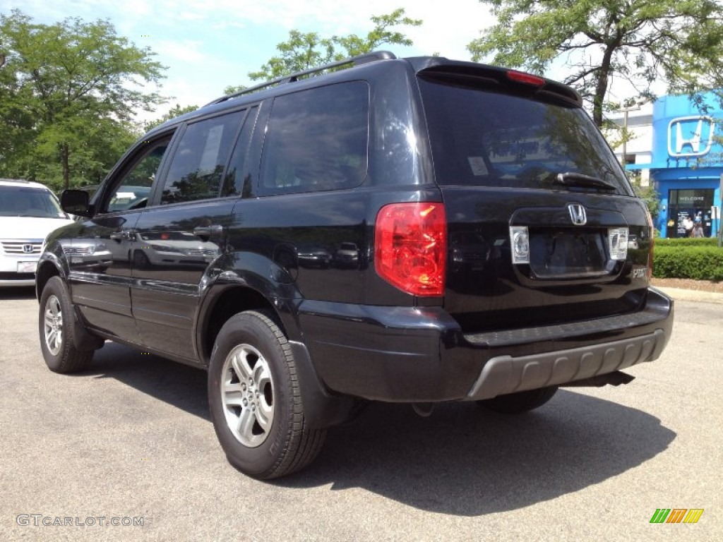 2003 Pilot EX-L 4WD - Nighthawk Black Pearl / Gray photo #11