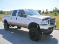 2004 Oxford White Ford F250 Super Duty Lariat Crew Cab 4x4  photo #4