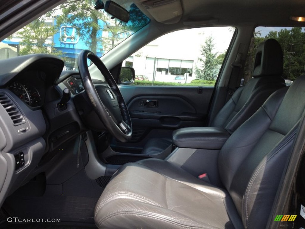 2003 Pilot EX-L 4WD - Nighthawk Black Pearl / Gray photo #18
