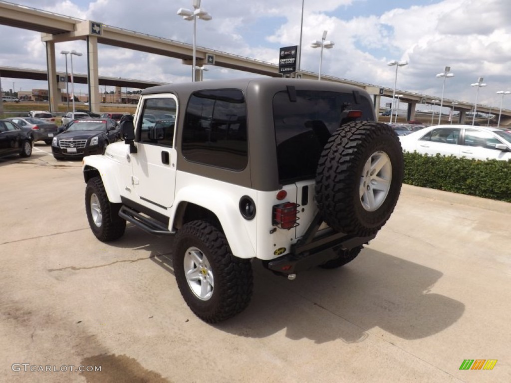 2004 Wrangler Rubicon 4x4 - Stone White / Dark Slate Gray photo #3