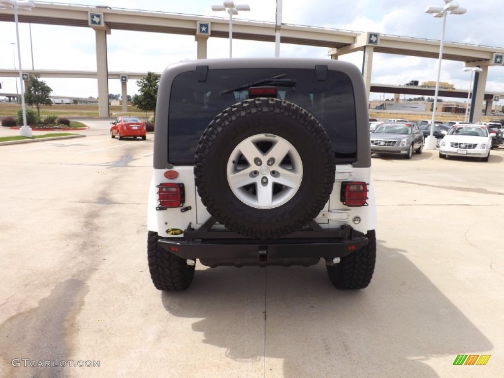 2004 Wrangler Rubicon 4x4 - Stone White / Dark Slate Gray photo #4