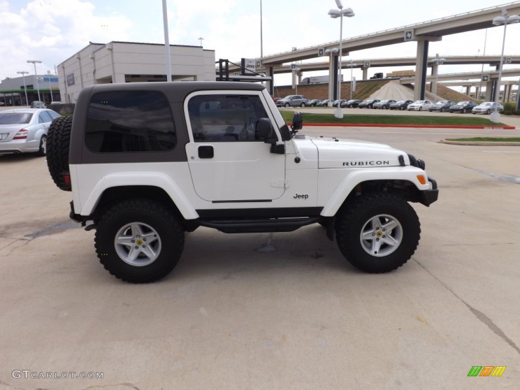 2004 Wrangler Rubicon 4x4 - Stone White / Dark Slate Gray photo #6