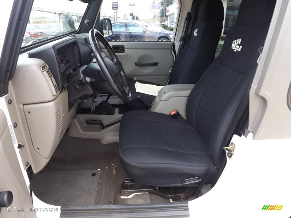 2004 Wrangler Rubicon 4x4 - Stone White / Dark Slate Gray photo #12