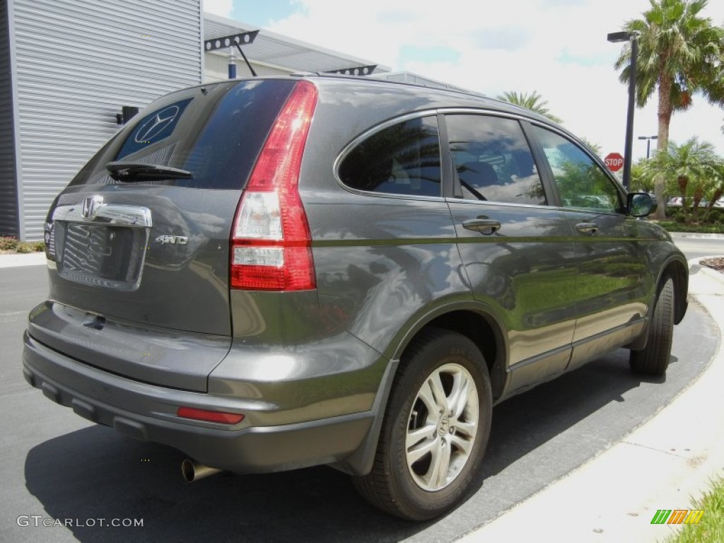 2011 CR-V EX 4WD - Polished Metal Metallic / Black photo #6