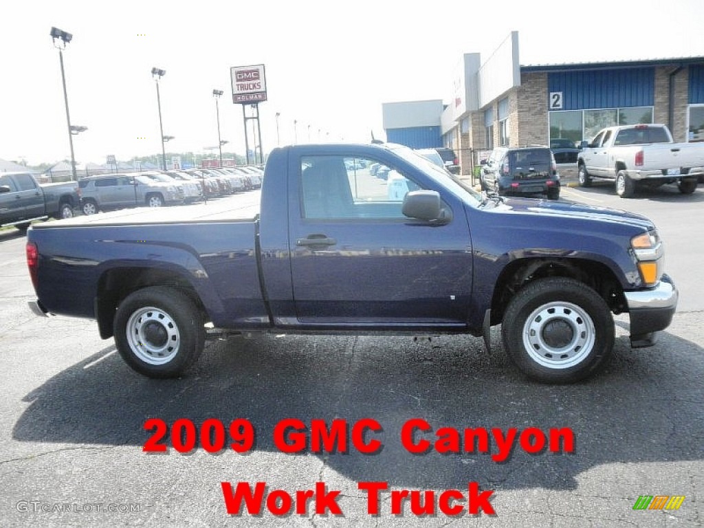 2009 Canyon Work Truck Regular Cab - Navy Blue / Ebony photo #1