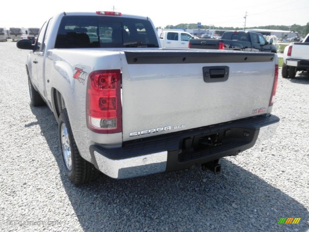 2012 Sierra 1500 SLE Extended Cab 4x4 - Quicksilver Metallic / Ebony photo #14