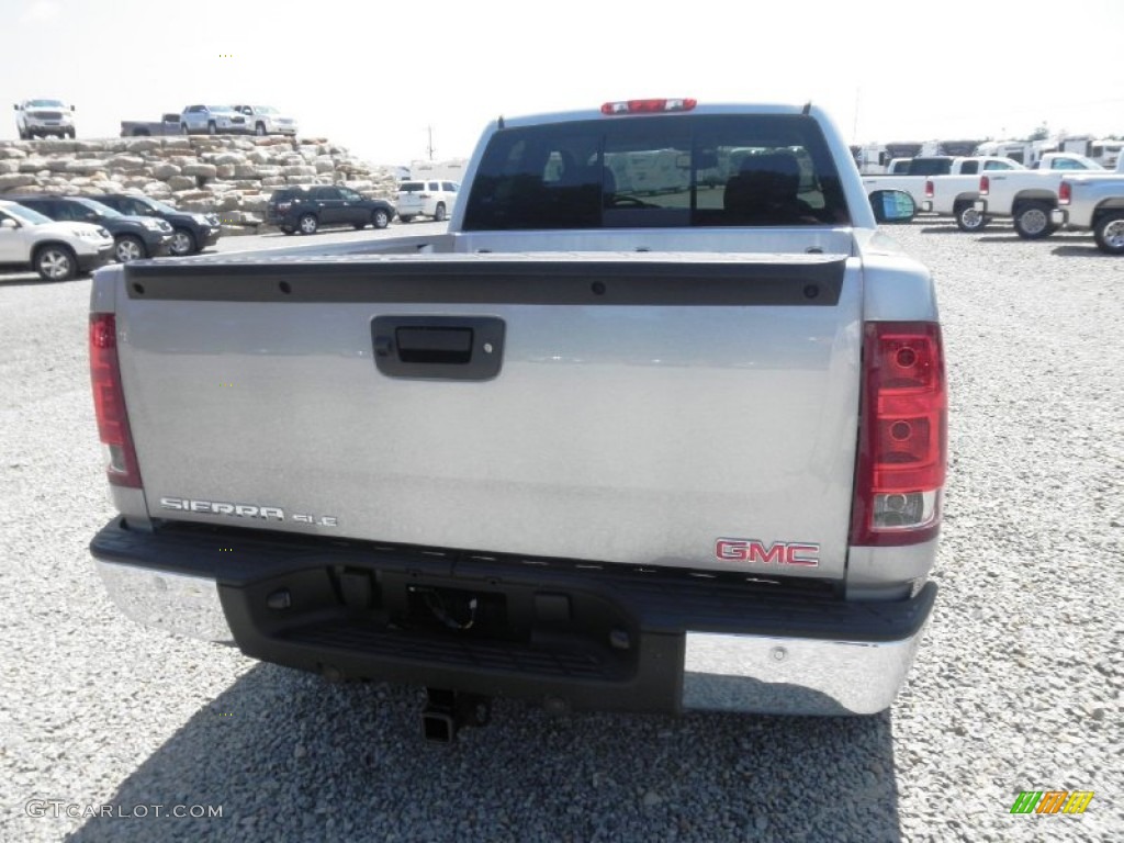 2012 Sierra 1500 SLE Extended Cab 4x4 - Quicksilver Metallic / Ebony photo #15