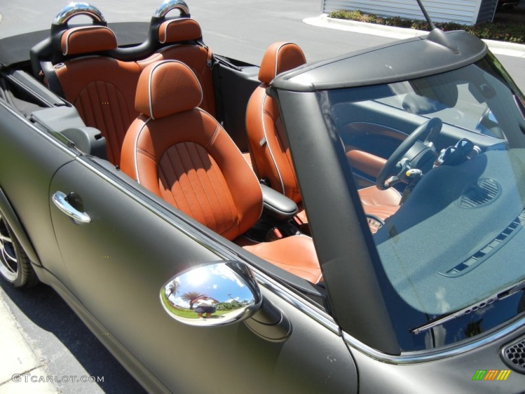 2008 Cooper S Convertible - Matte Grey / Lounge Redwood photo #13