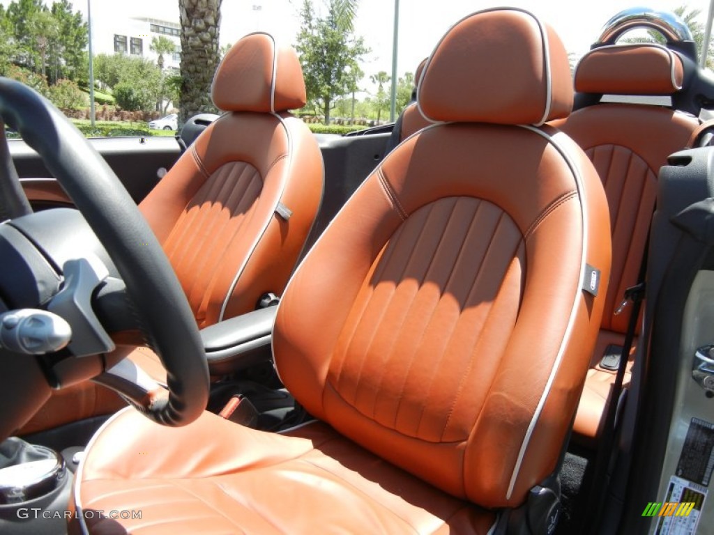 Lounge Redwood Interior 2008 Mini Cooper S Convertible Photo #66794319