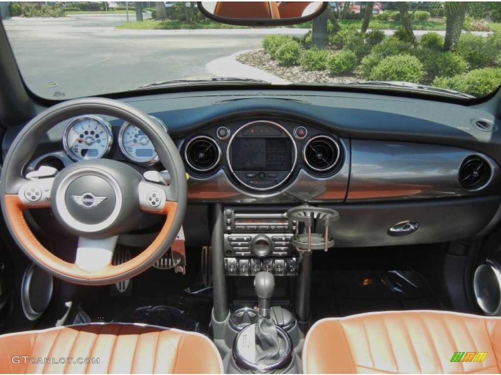 2008 Mini Cooper S Convertible Lounge Redwood Dashboard Photo #66794361