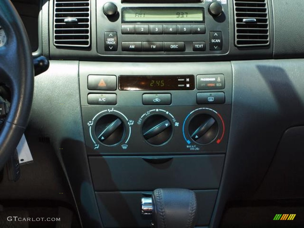 2006 Corolla S - Black Sand Pearl / Dark Charcoal photo #12