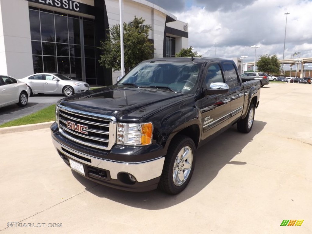 2012 Sierra 1500 SLE Crew Cab 4x4 - Onyx Black / Ebony photo #1