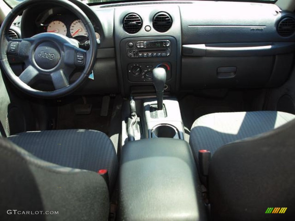2004 Liberty Sport 4x4 - Black Clearcoat / Dark Slate Gray photo #9