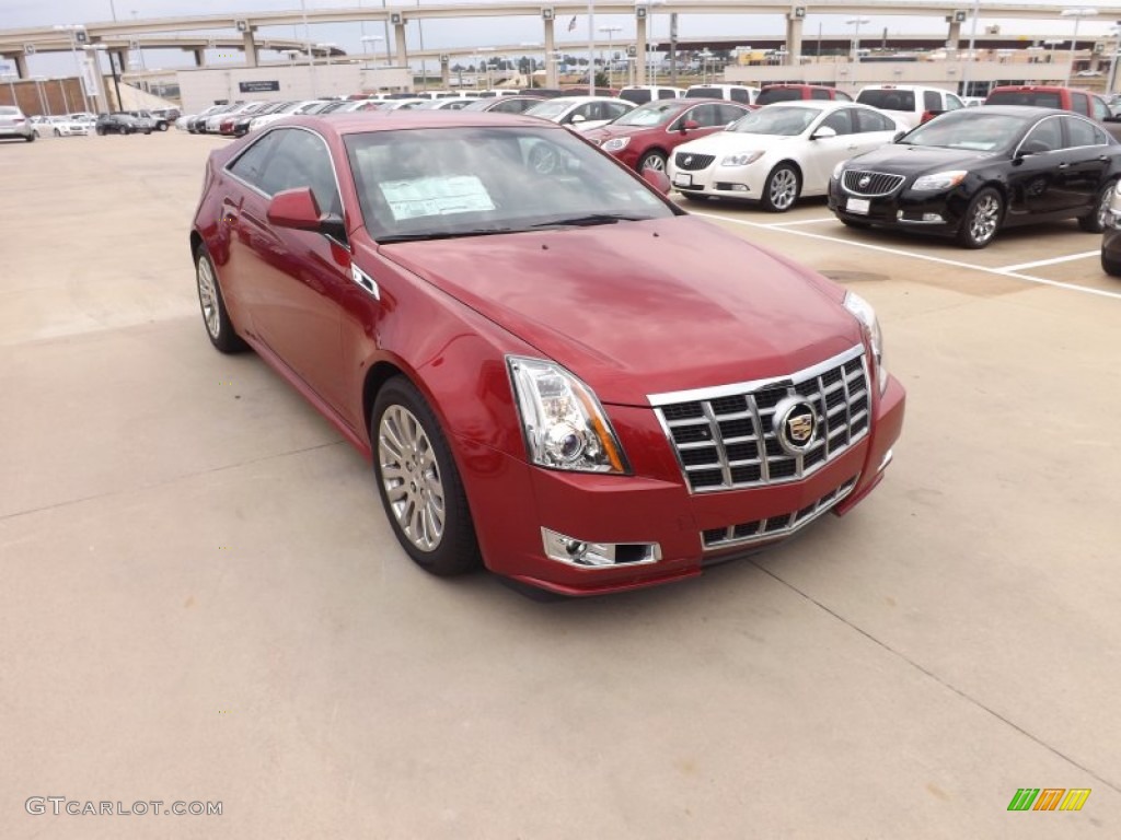 2012 CTS Coupe - Crystal Red Tintcoat / Cashmere/Cocoa photo #7