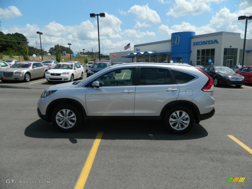 2012 CR-V EX-L - Alabaster Silver Metallic / Black photo #2