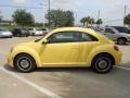 2012 Saturn Yellow Volkswagen Beetle 2.5L  photo #4