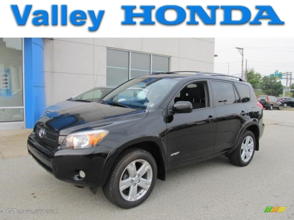 2007 RAV4 Sport 4WD - Black / Dark Charcoal photo #1
