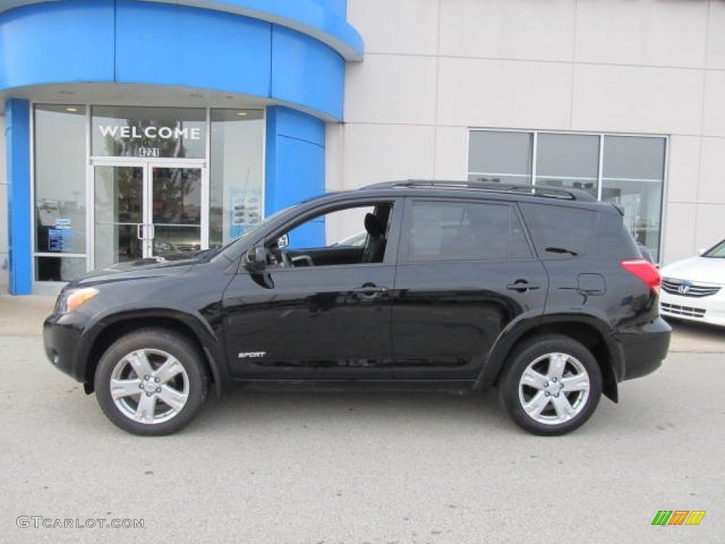 2007 RAV4 Sport 4WD - Black / Dark Charcoal photo #2
