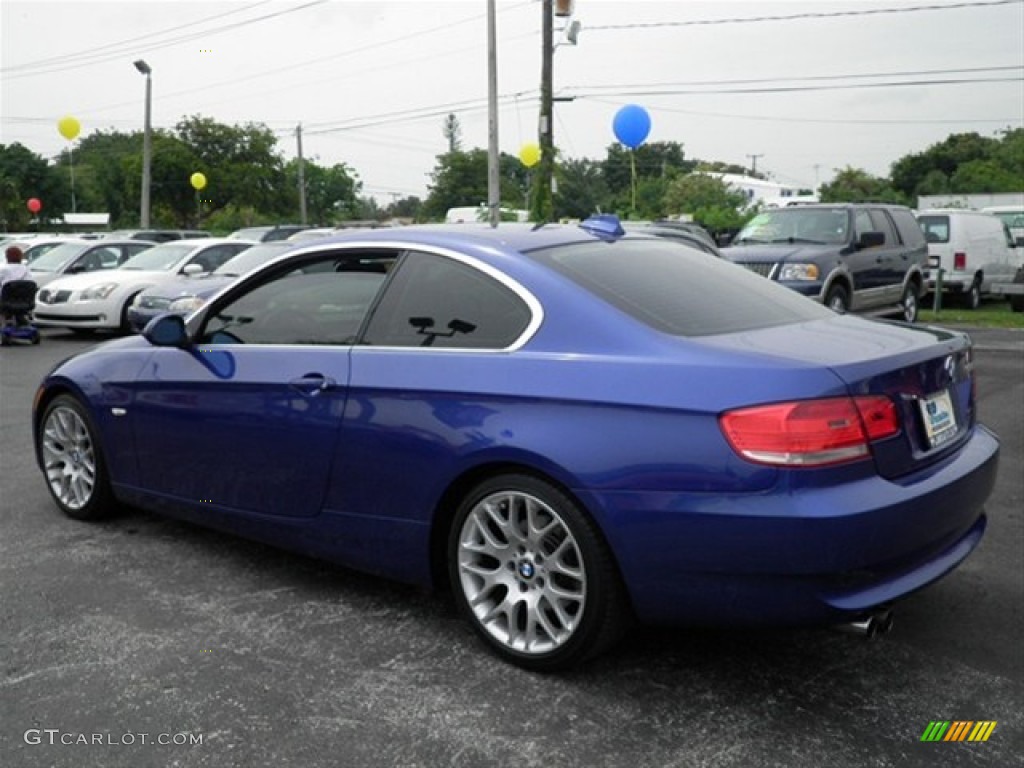 2007 3 Series 328i Coupe - Montego Blue Metallic / Black photo #7