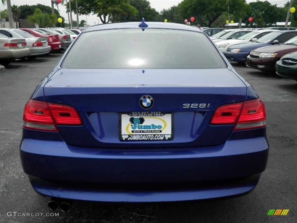 2007 3 Series 328i Coupe - Montego Blue Metallic / Black photo #9