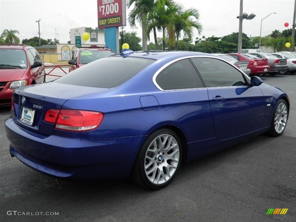 2007 3 Series 328i Coupe - Montego Blue Metallic / Black photo #11