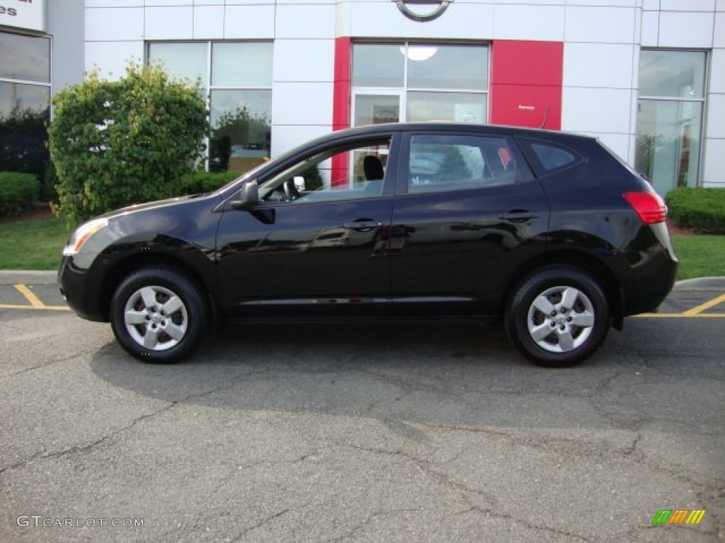 2008 Rogue S AWD - Wicked Black / Black photo #3