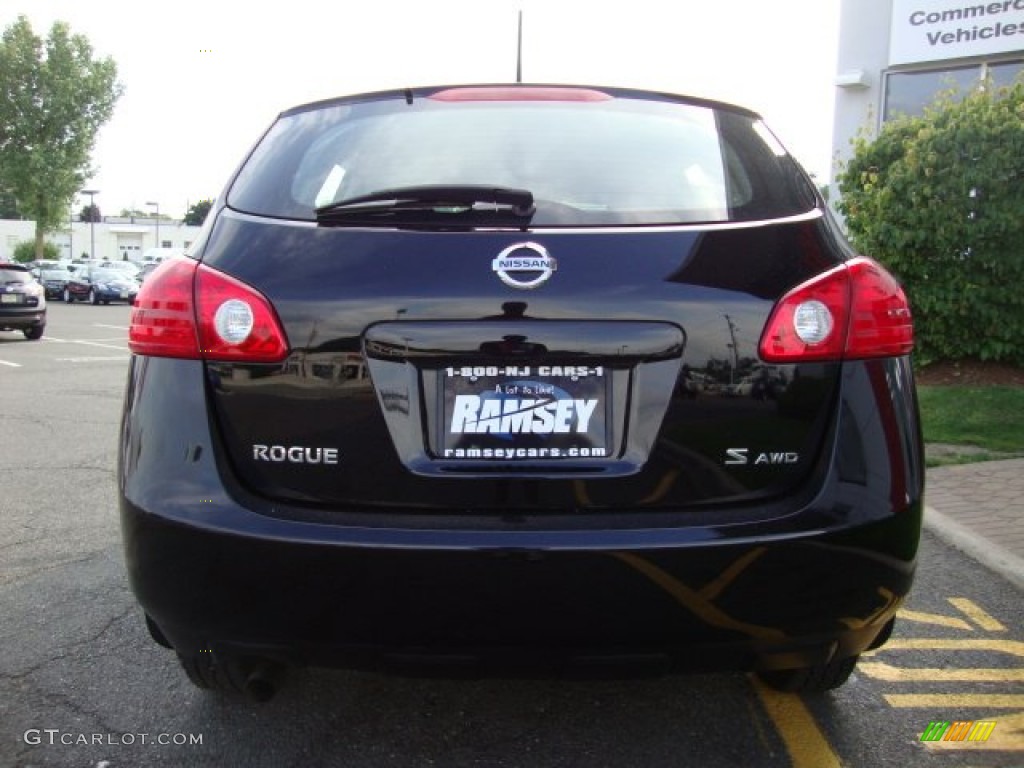 2008 Rogue S AWD - Wicked Black / Black photo #5