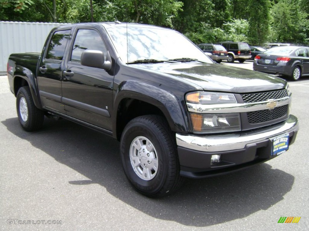 2008 Colorado LT Crew Cab 4x4 - Black / Ebony photo #3