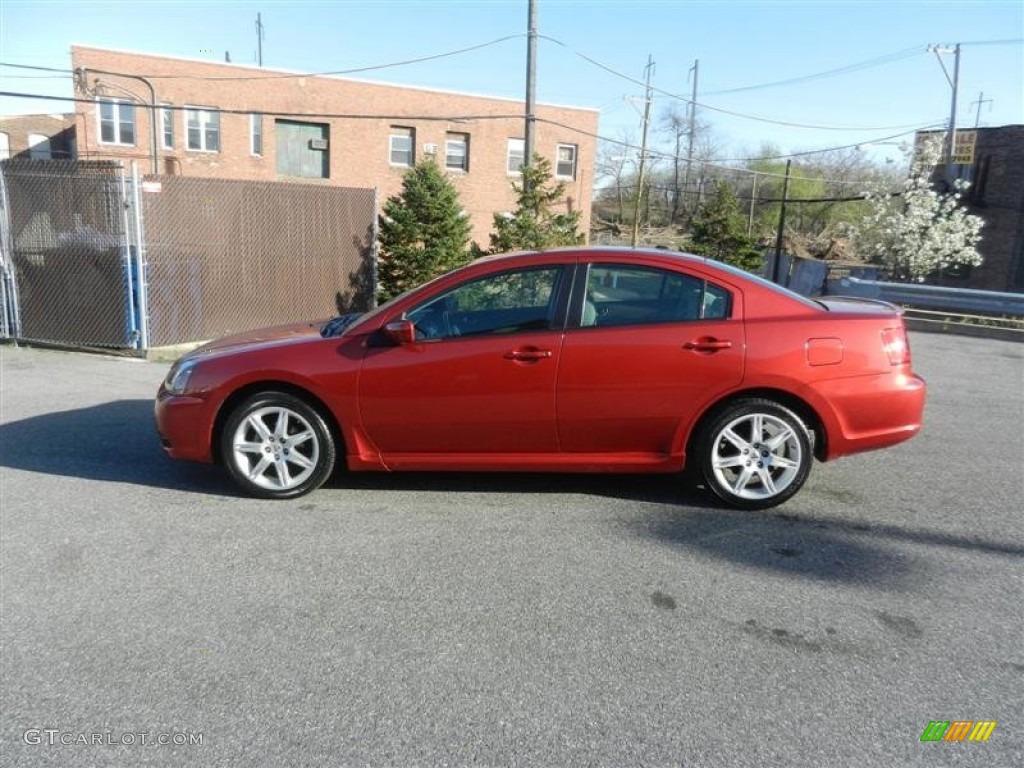 2010 Galant Sport Edition - Rave Red Pearl / Black photo #47