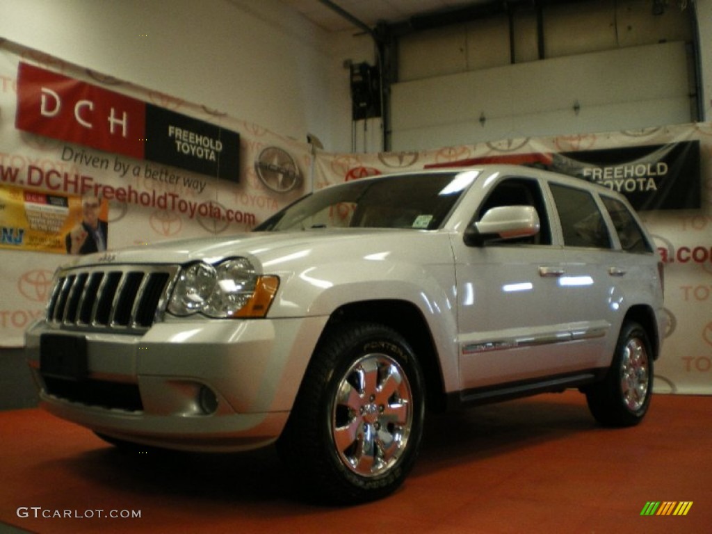 2008 Grand Cherokee Limited 4x4 - Bright Silver Metallic / Dark Slate Gray/Light Graystone photo #1