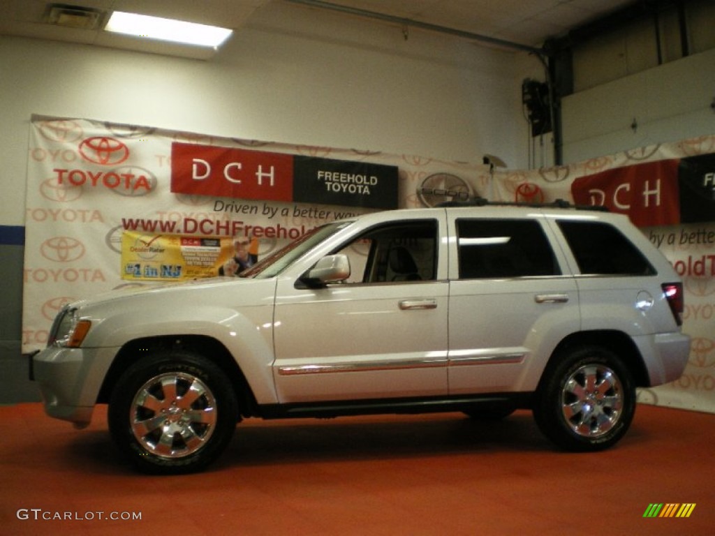 2008 Grand Cherokee Limited 4x4 - Bright Silver Metallic / Dark Slate Gray/Light Graystone photo #4