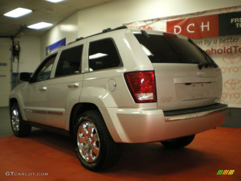 2008 Grand Cherokee Limited 4x4 - Bright Silver Metallic / Dark Slate Gray/Light Graystone photo #6