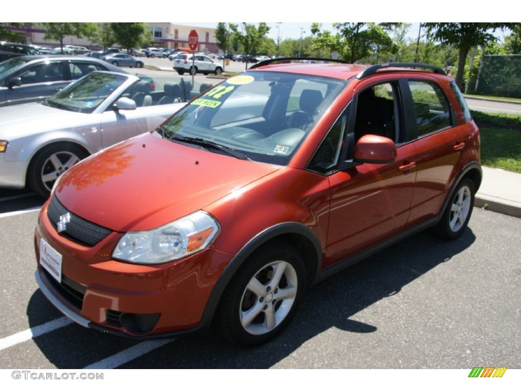 2007 SX4 Convenience AWD - Sunlight Copper Pearl / Black photo #1