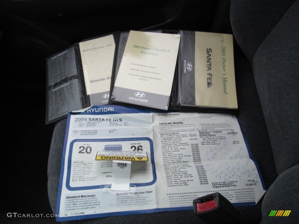 2004 Hyundai Santa Fe GLS Books/Manuals Photo #66803683