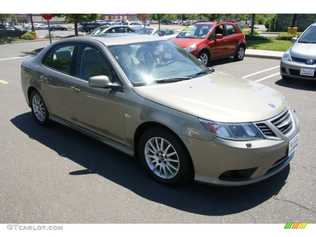 2008 9-3 2.0T Sport Sedan - Smoke Beige Metallic / Parchment photo #3