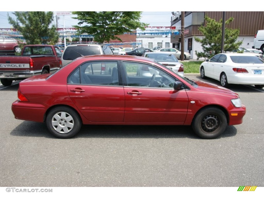 2002 Lancer ES - Rio Red Pearl / Gray photo #4