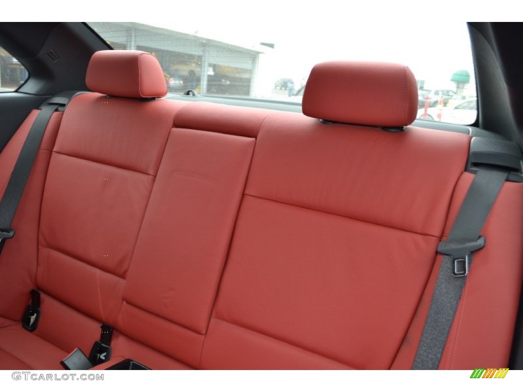 2009 1 Series 135i Coupe - Alpine White / Coral Red Boston Leather photo #6