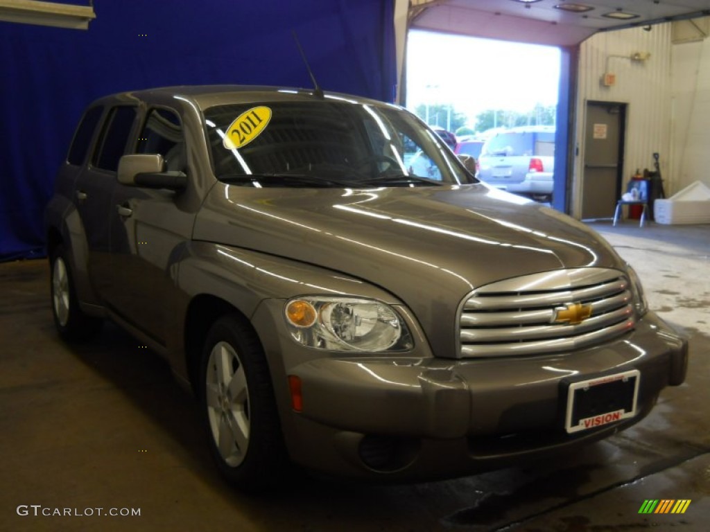 2011 HHR LT - Cyber Gray Metallic / Gray photo #12