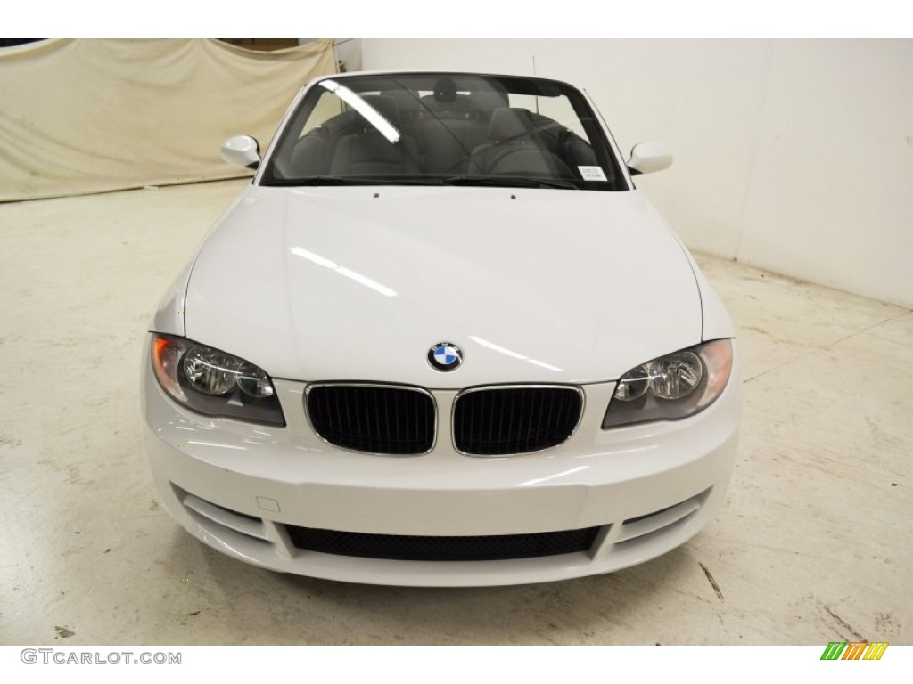 2009 1 Series 128i Convertible - Alpine White / Black photo #4