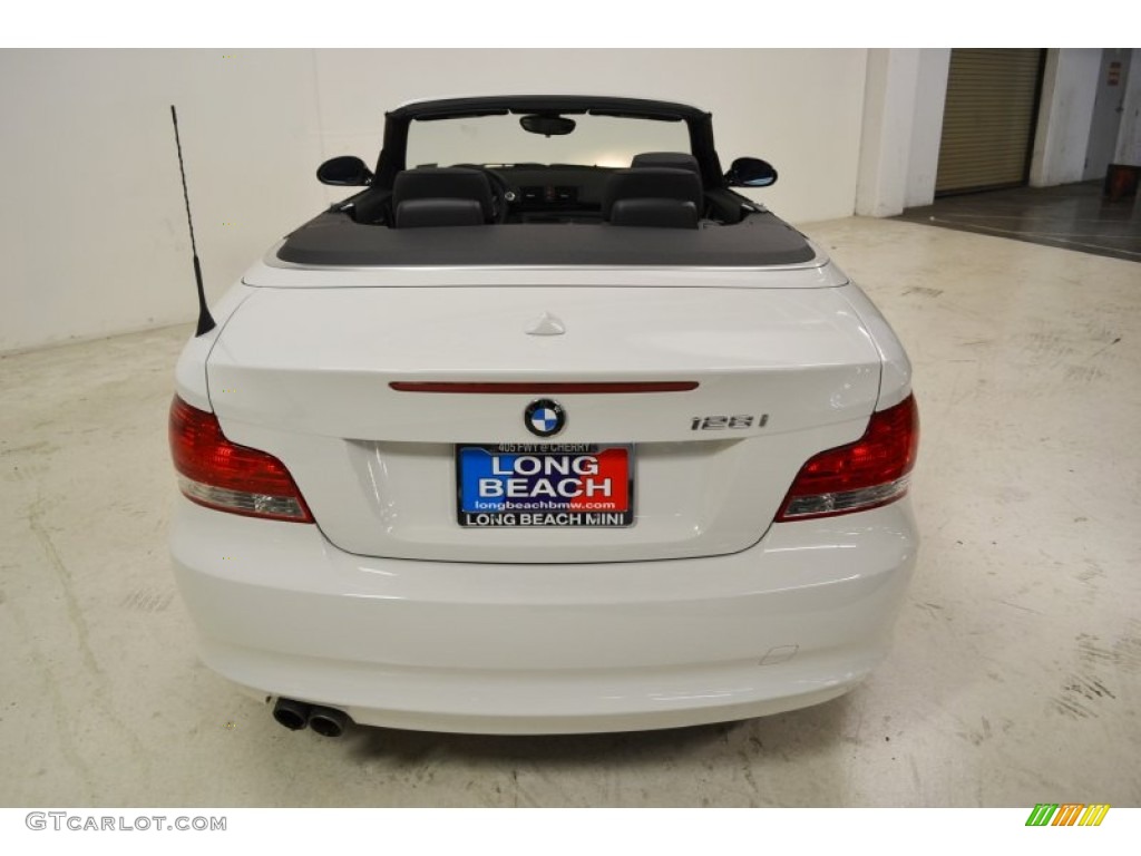 2009 1 Series 128i Convertible - Alpine White / Black photo #6