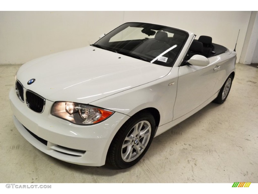 2009 1 Series 128i Convertible - Alpine White / Black photo #7