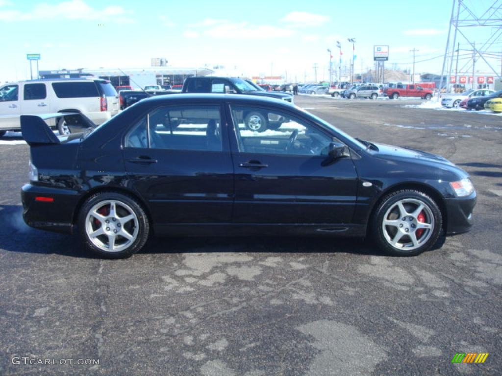 2005 Lancer Evolution VIII - Black Pearl Metallic / Black photo #6