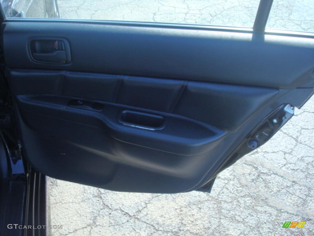 2005 Lancer Evolution VIII - Black Pearl Metallic / Black photo #14