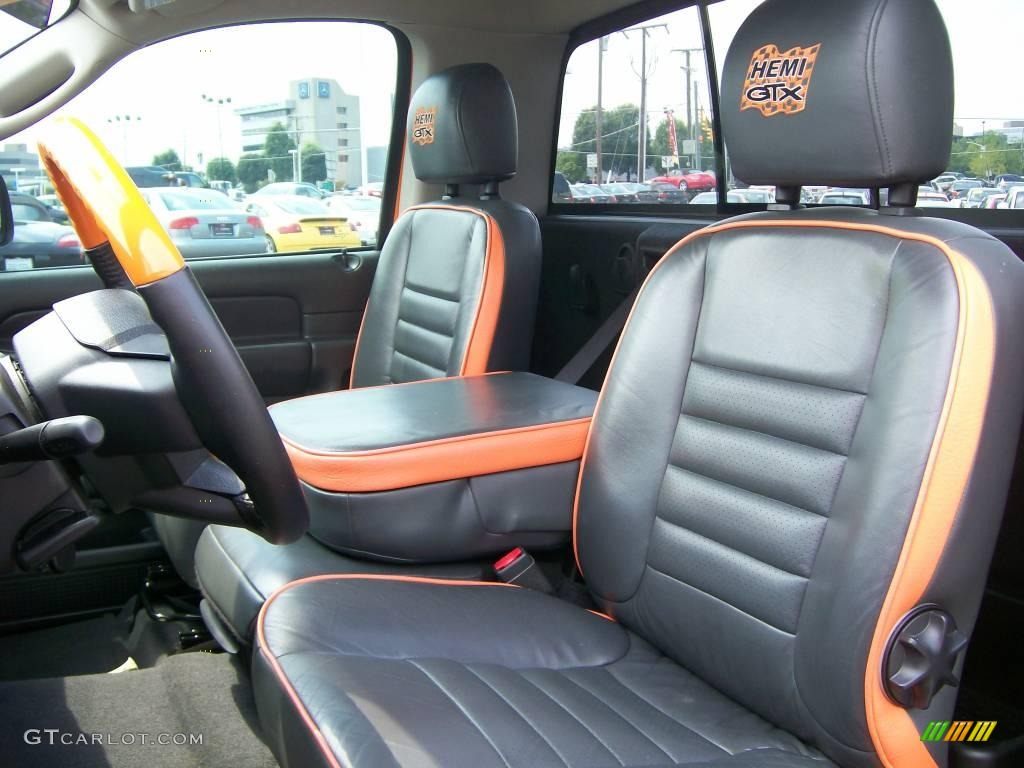 2004 Ram 1500 HEMI GTX Regular Cab - Custom Orange / Dark Slate Gray/Orange photo #8