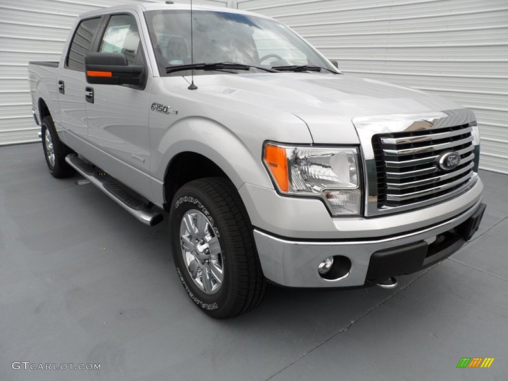 2012 F150 XLT SuperCrew 4x4 - Ingot Silver Metallic / Steel Gray photo #1